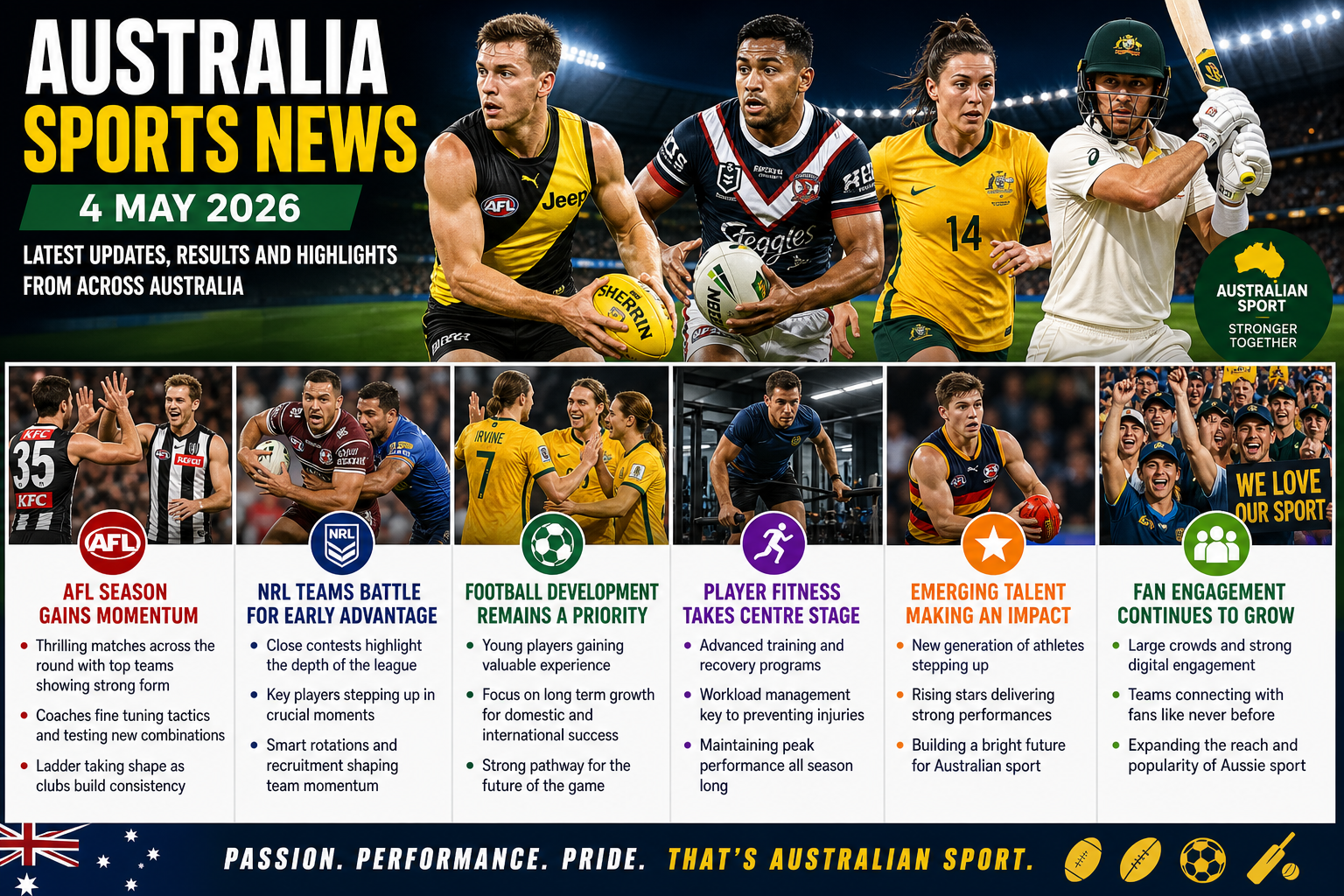 Australia Sport Surges Forward as AFL Intensity and NRL Battles Shape the Season